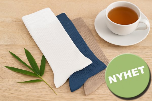 Nyheter - Enfärgade stödstrumpor i mjuk bambu!